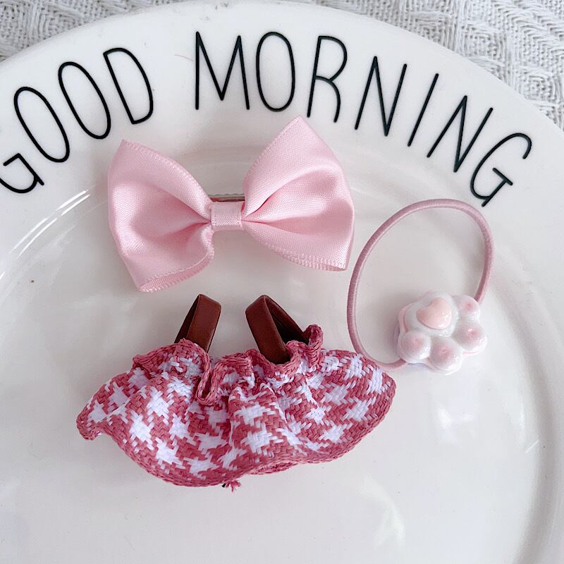 専用！【犬用　現品限り　ヘアアクセサリー付きキャミソールワンピース】no 119 b5a3958455a2251f1081c97ac845e9