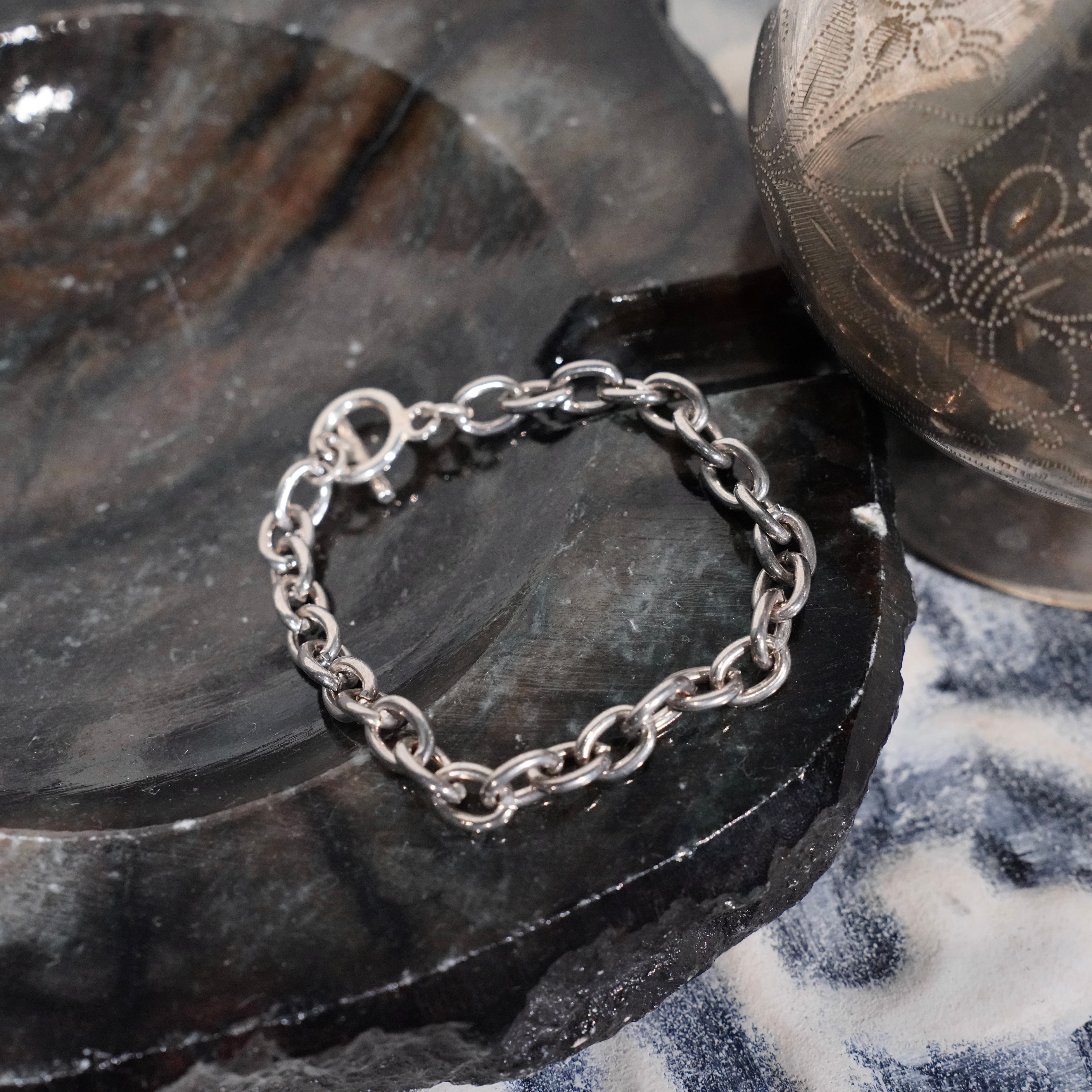 VINTAGE ヴィンテージ ヨーロピアンデザイン チェーン ブレスレット USA VINTAGE DESIGN CHAIN BRACELET/アメリカ古着デザインチェーン