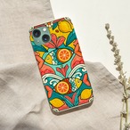 受注生産 iPhoneケース 果実と波のサイケ民芸柄｜ボタニカル PSYF059C