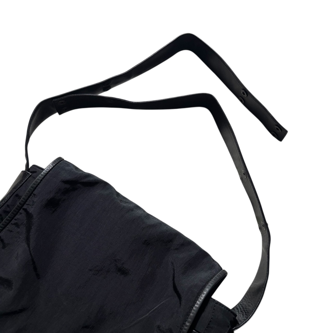 LOEWE black nylon shoulder bag