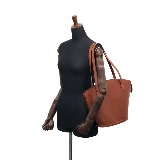 LOUIS VUITTON ルイヴィトン サンジャック エピ ハンドバッグ ブラウン レザー vintage ヴィンテージ オールド u5h6dx