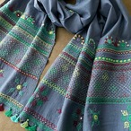 ランバニ（バンジャラ）刺繍 手織りコットンストール　G　【送料無料】