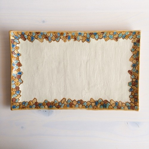 工房しし丸　角皿　Lサイズ