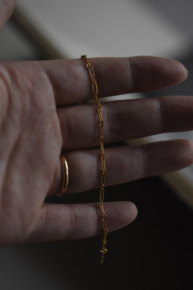 Utah/”GENERAL” 24KGP 925silver chain bracelet