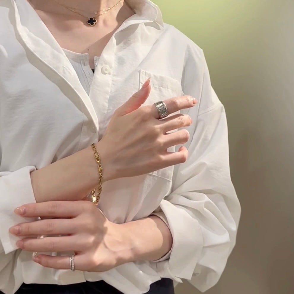 DIOR】【18号】2208 Christian Diorオブリーク シグネットリング