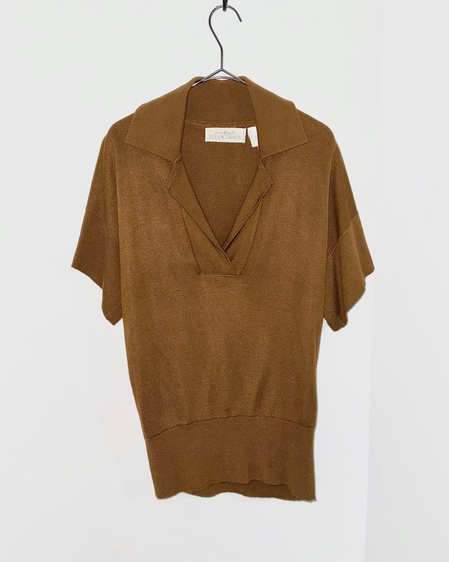 【2026.05.08 INSTAGRAM LIVE】skipper collar rayon silk knit poloshirt