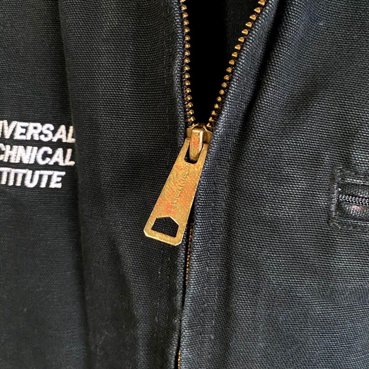 USA製 Carhartt カーハート デトロイトジャケット 企業ロゴ刺繍 メンズ 