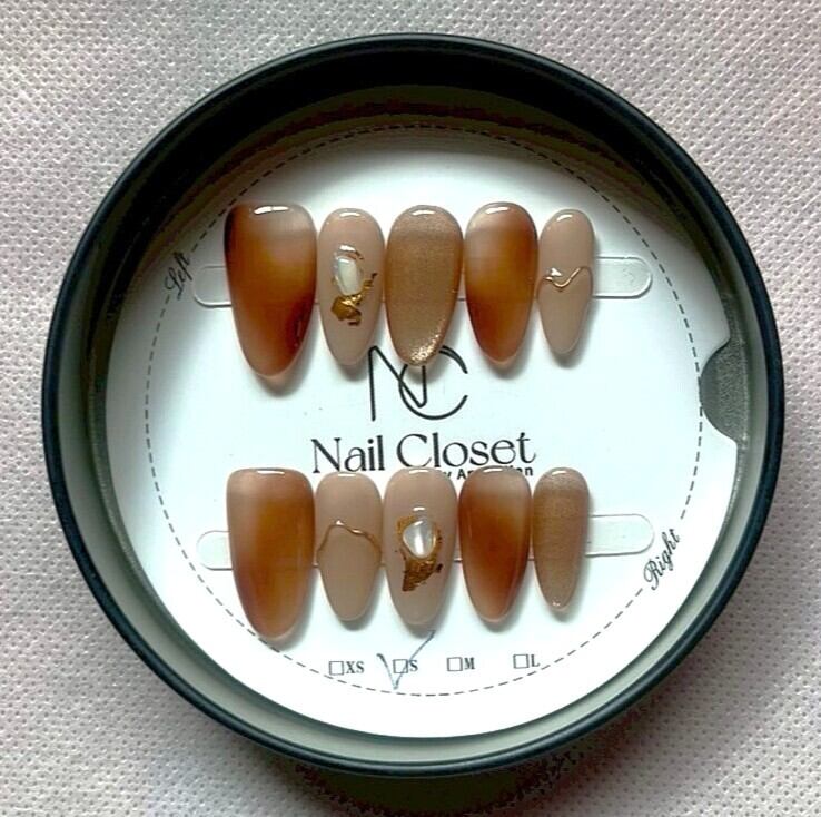 ラグジュアリーブラウンヴェール|premium ネイルチップ