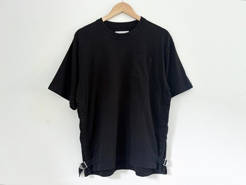 2023 sacai Cotton T-shirt BLACK MADE IN JAPAN