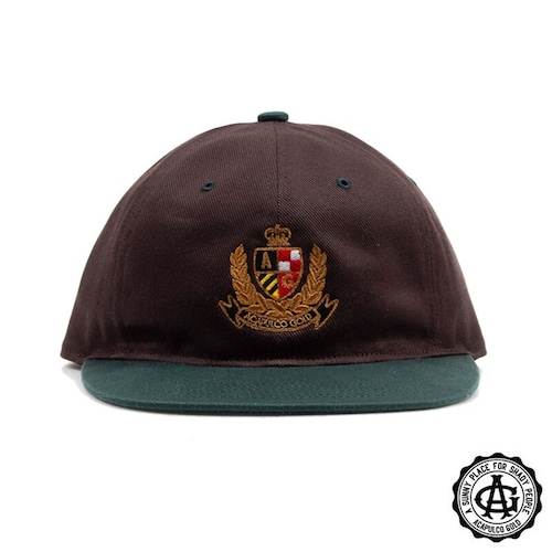 【ACAPULCO GOLD/アカプルコ ゴールド】CREST 6 PANEL CAP キャップ / BROWN/FOREST セール対象外