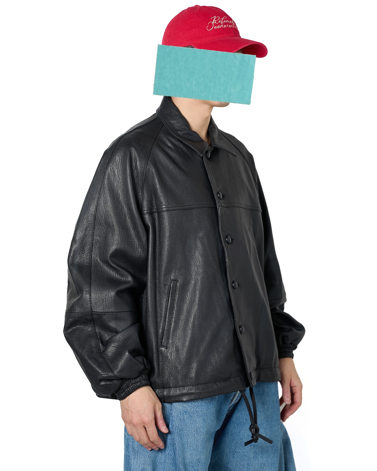 refomed "CCU LEATHER FORMAN JACKET"〔BLACK〕"
