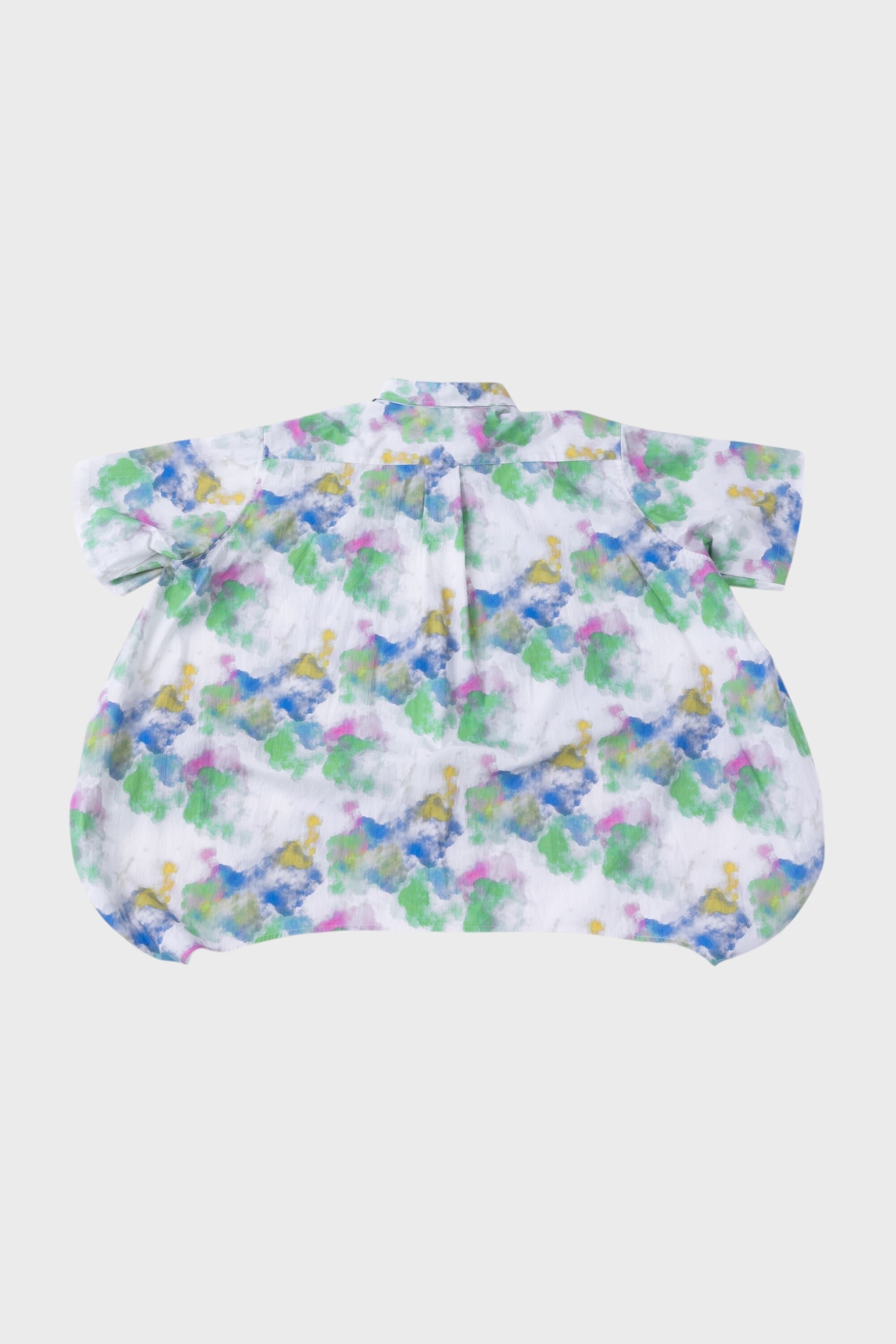 nunuforme 25SS 〉 ハーフスリーブサークルシャツ / white | 世界の