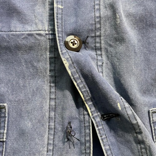 60s barbe bleue コットンツイル フレンチワークジャケット 詳細写真14