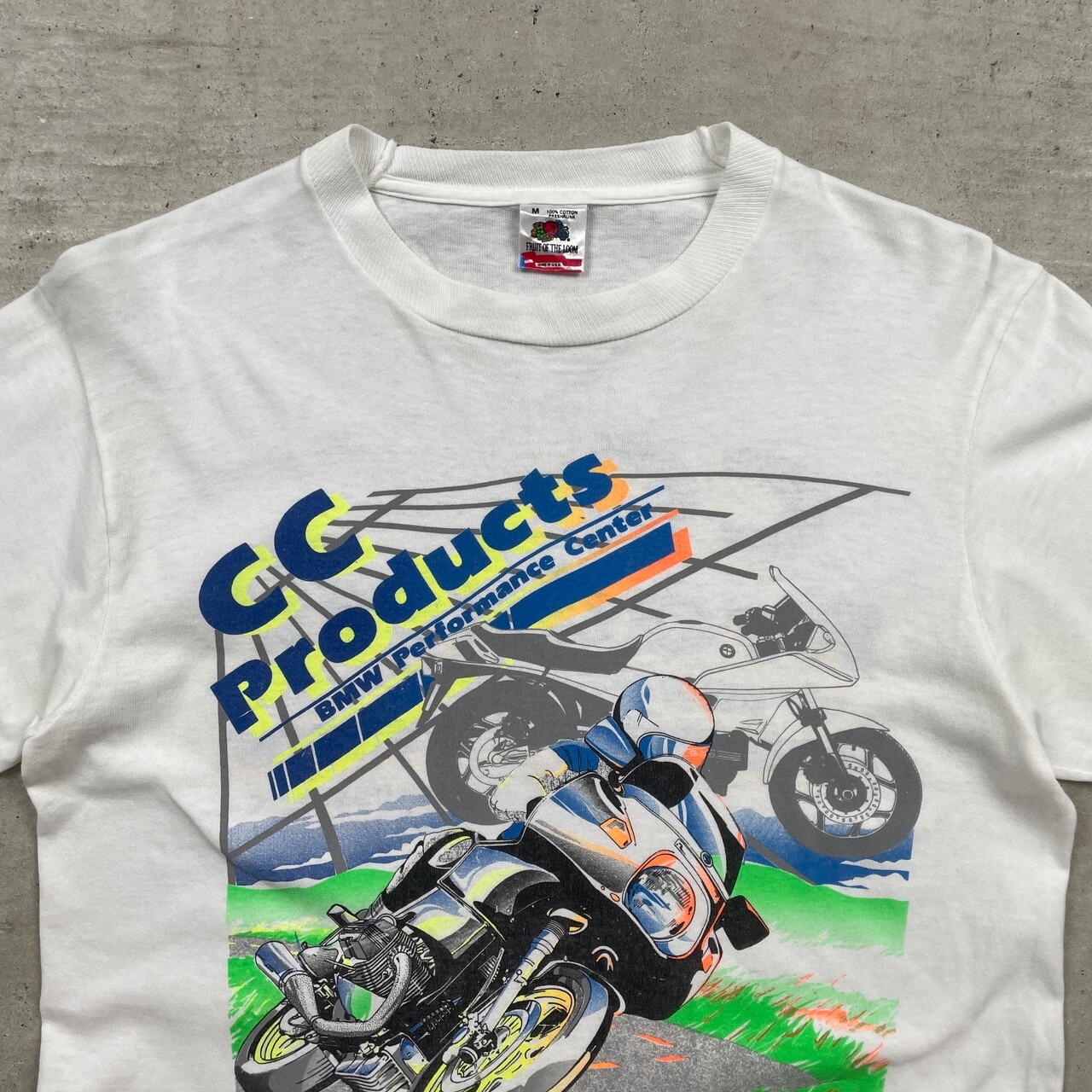 90年代 USA製 企業ロゴ BMW バイク プリントロゴ ロングTシャツ ロンT 