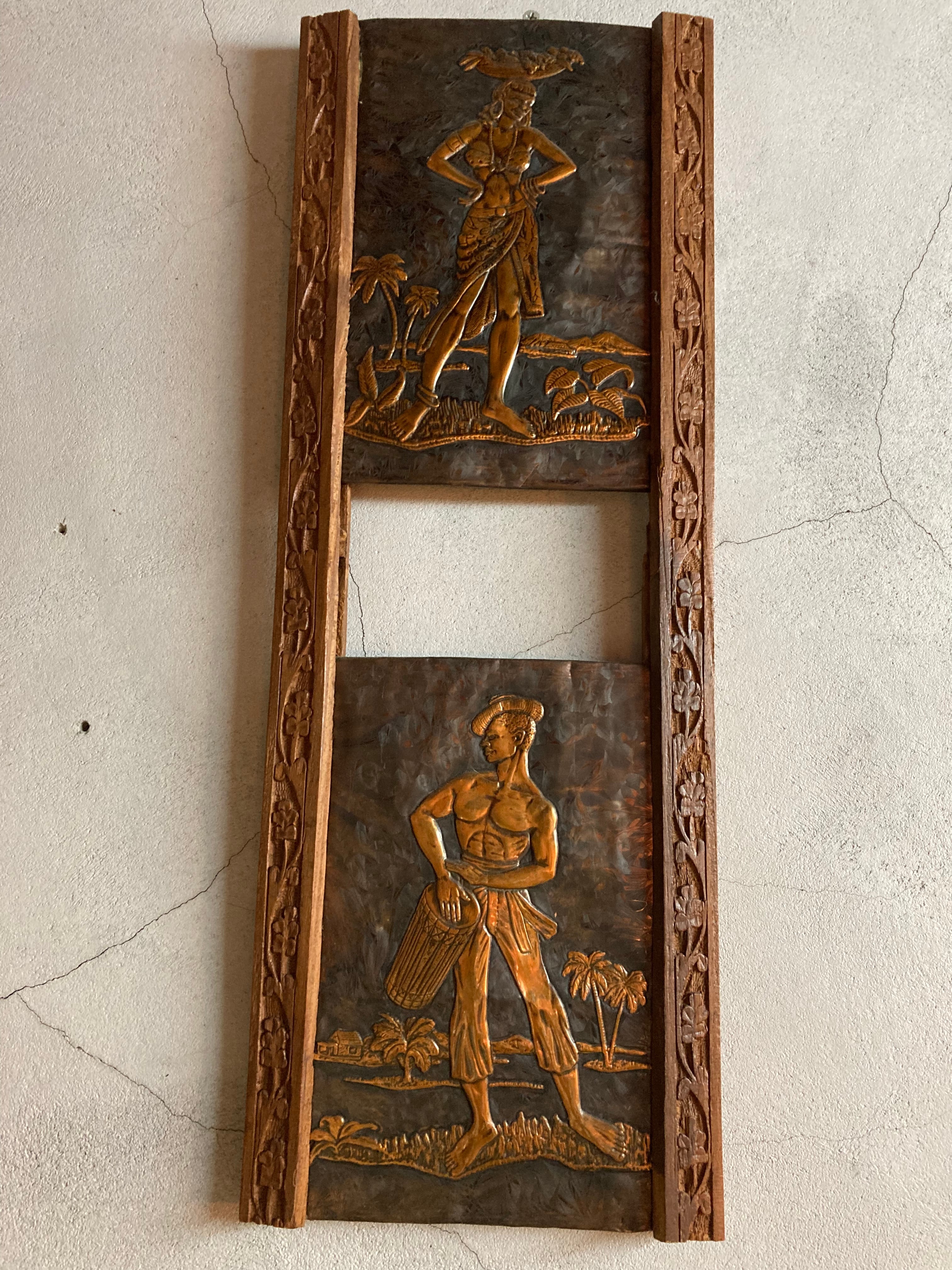 50s HAWAIIAN WALL DECOR  (beady antiques)