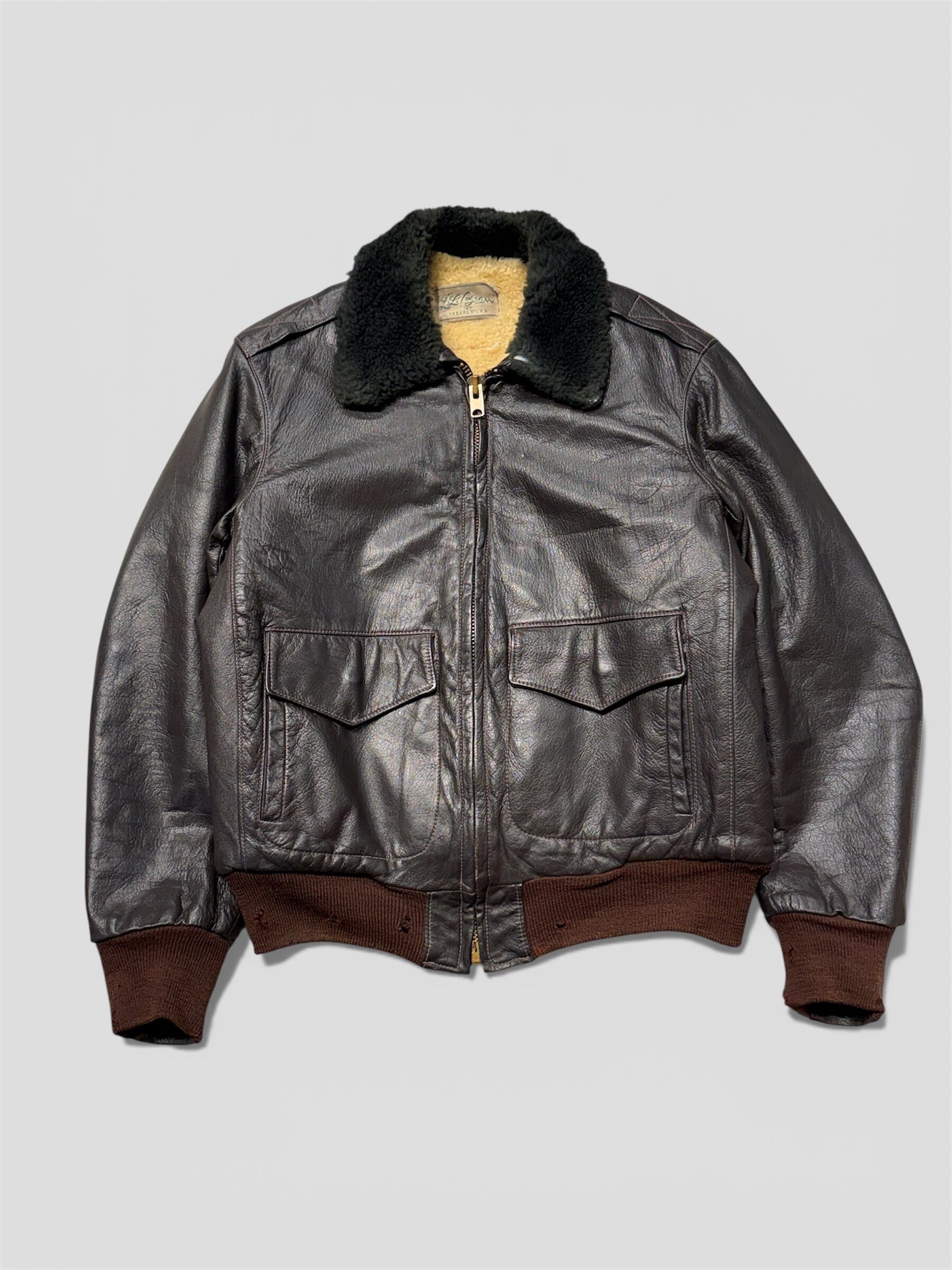 80s 米軍 ヴィンテージ US NAVY USN G-1 Jacket MIL-J-7823E(AS