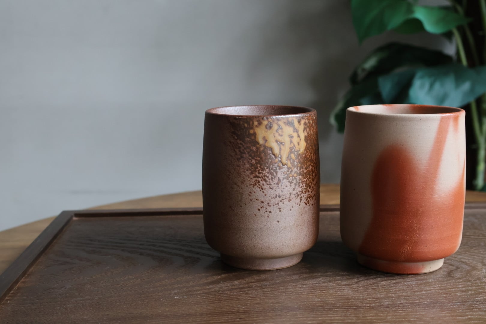 備前焼 木村陶峰 二彩 組湯呑 | うつわ通販 土岐陶器店 / ONLINE SHOP