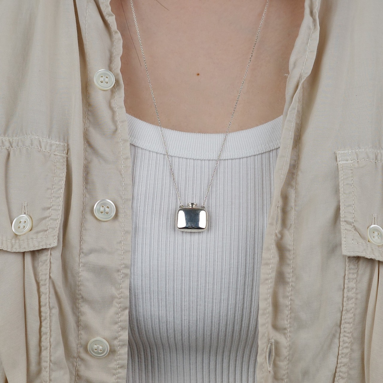 OLD "TIFFANY&CO." PERFUME BOTTLE NECKLACE