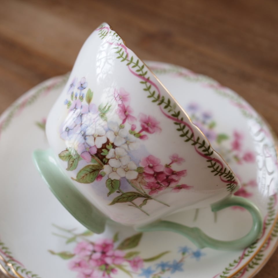 美品】シェリーSTOCKSストックス トリオ カップ＆ソーサー イギリス