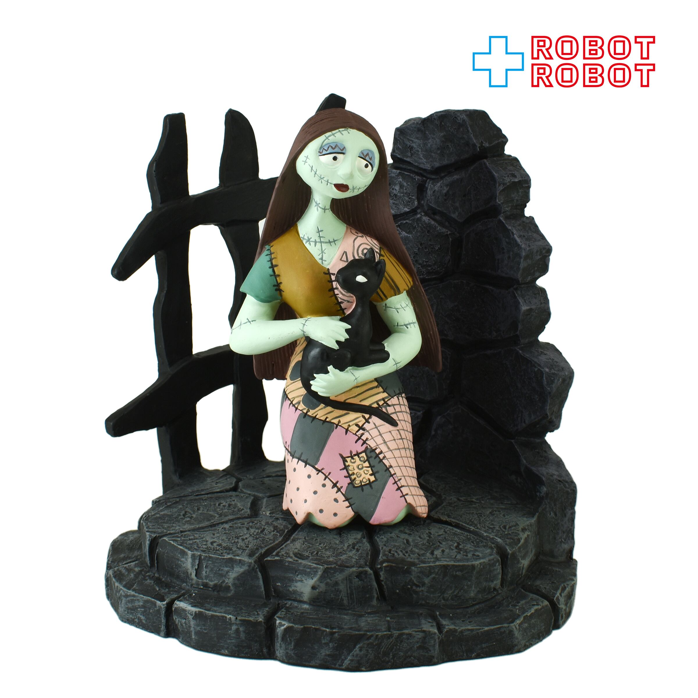 美品 ナイトメア・ビフォア・クリスマス サリー&黒猫 レジンフィギュア ジュンプランニング ナイトメアー・ビフォア・クリスマス サリー&黒猫