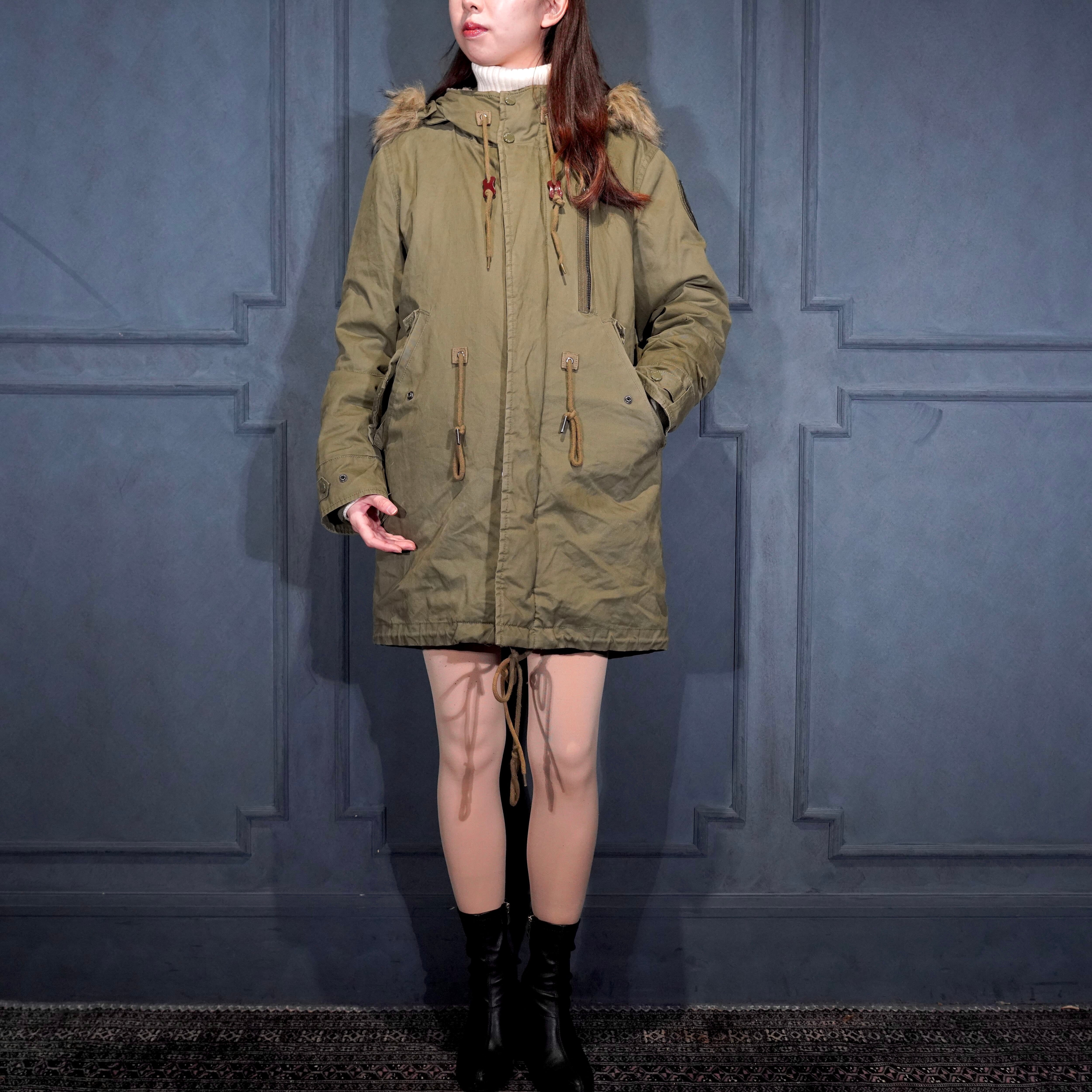 Scott ショット ブラックファー付きモッズコート SCHOTT BROS.INC. FUR DESIGN MODS COAT/ショットファーデザインモッズ