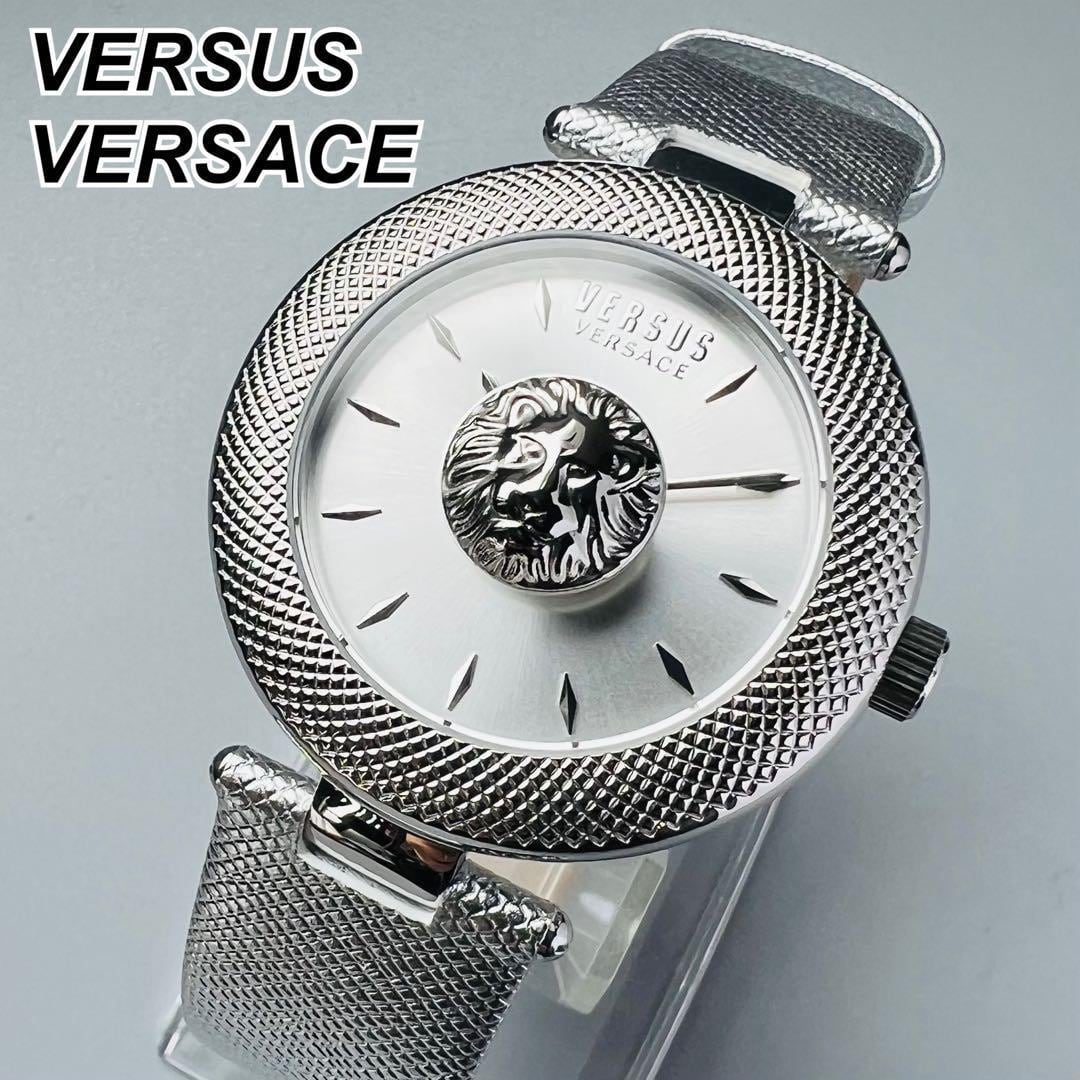 ヴェルサス ヴェルサーチ 腕時計 メンズ クォーツ 電池式 ブラック 新品レザー