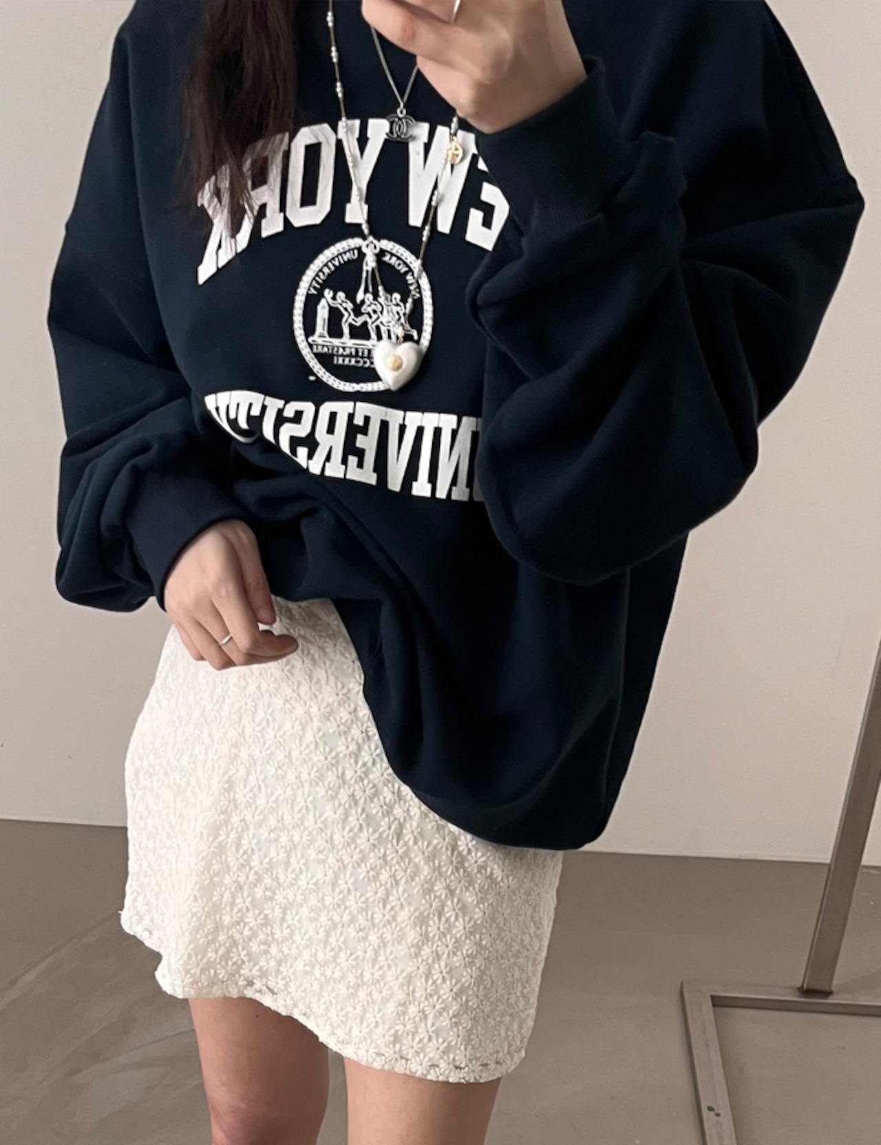 【新作5%OFF・3日間】University Sweat Tops_2colors