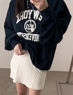 【新作5%OFF・3日間】University Sweat Tops_2colors