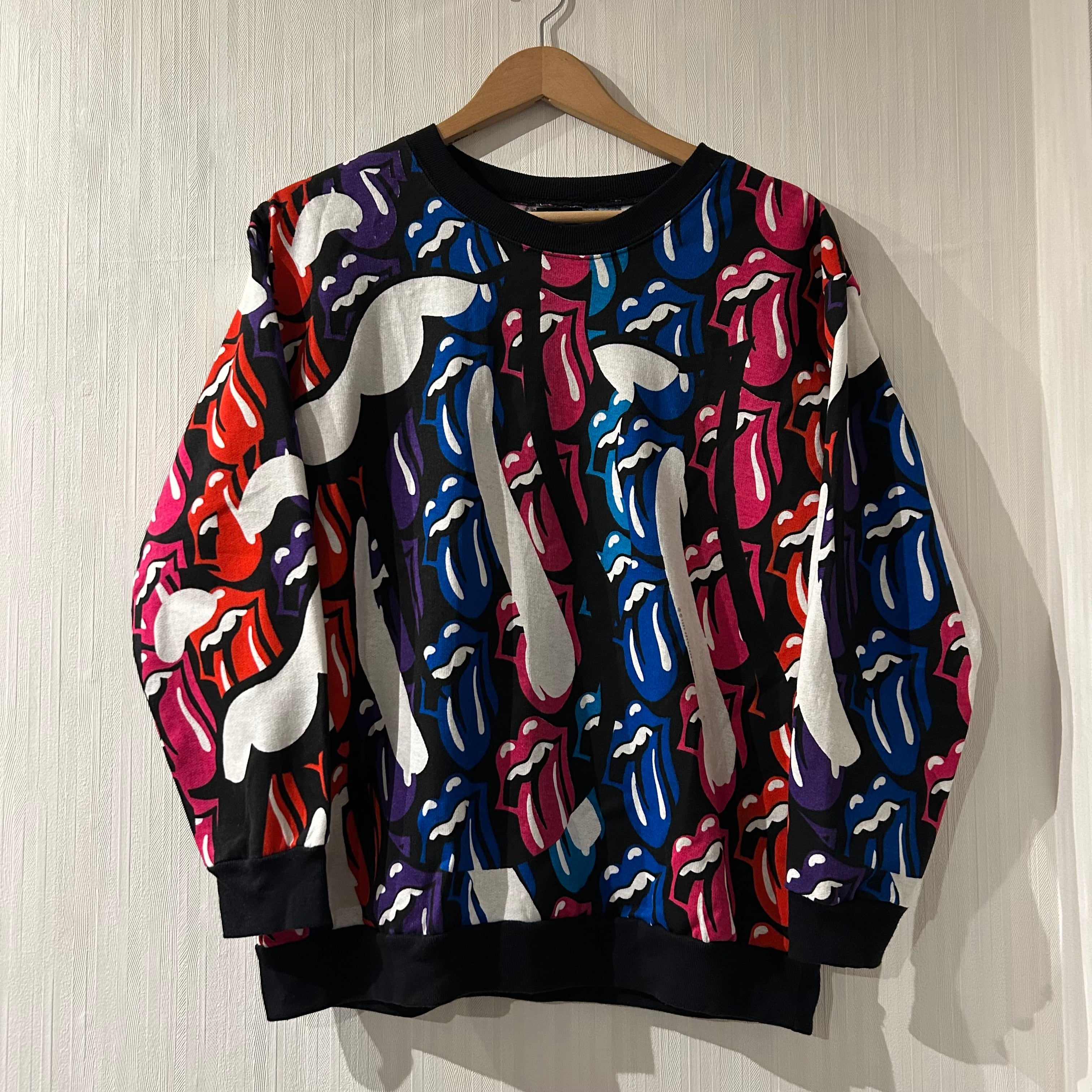 Dead Stock!! 1989s The Rolling Stones All Orver Print Sweat