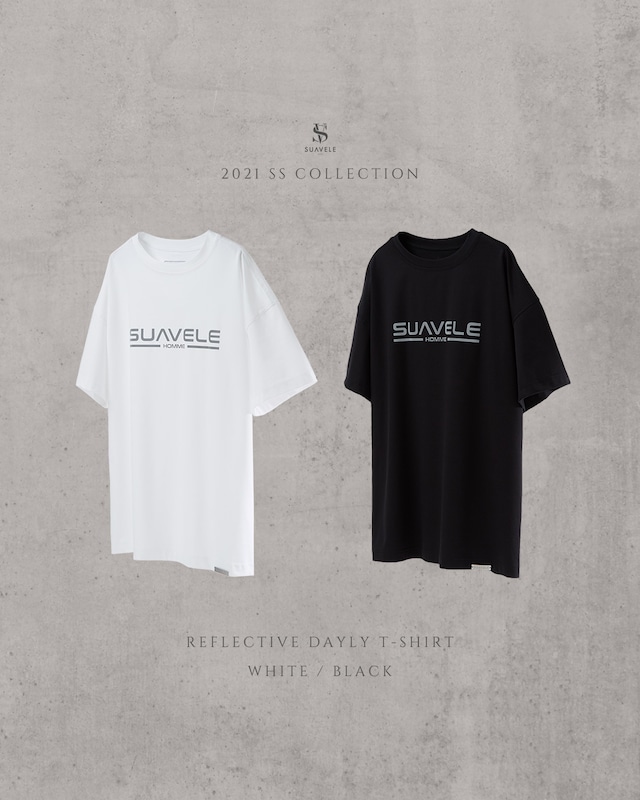 【即日発送】【SV-0007】REFLECTIVE DAYLY T-SHIRT【SUAVELE】