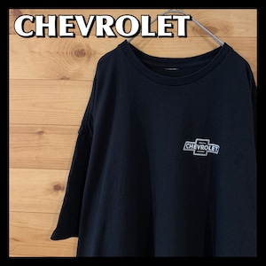 【CHEVROLET】シボレー バックプリント ワンポイント アドバタイジングTシャツ 車 アメリカ古着