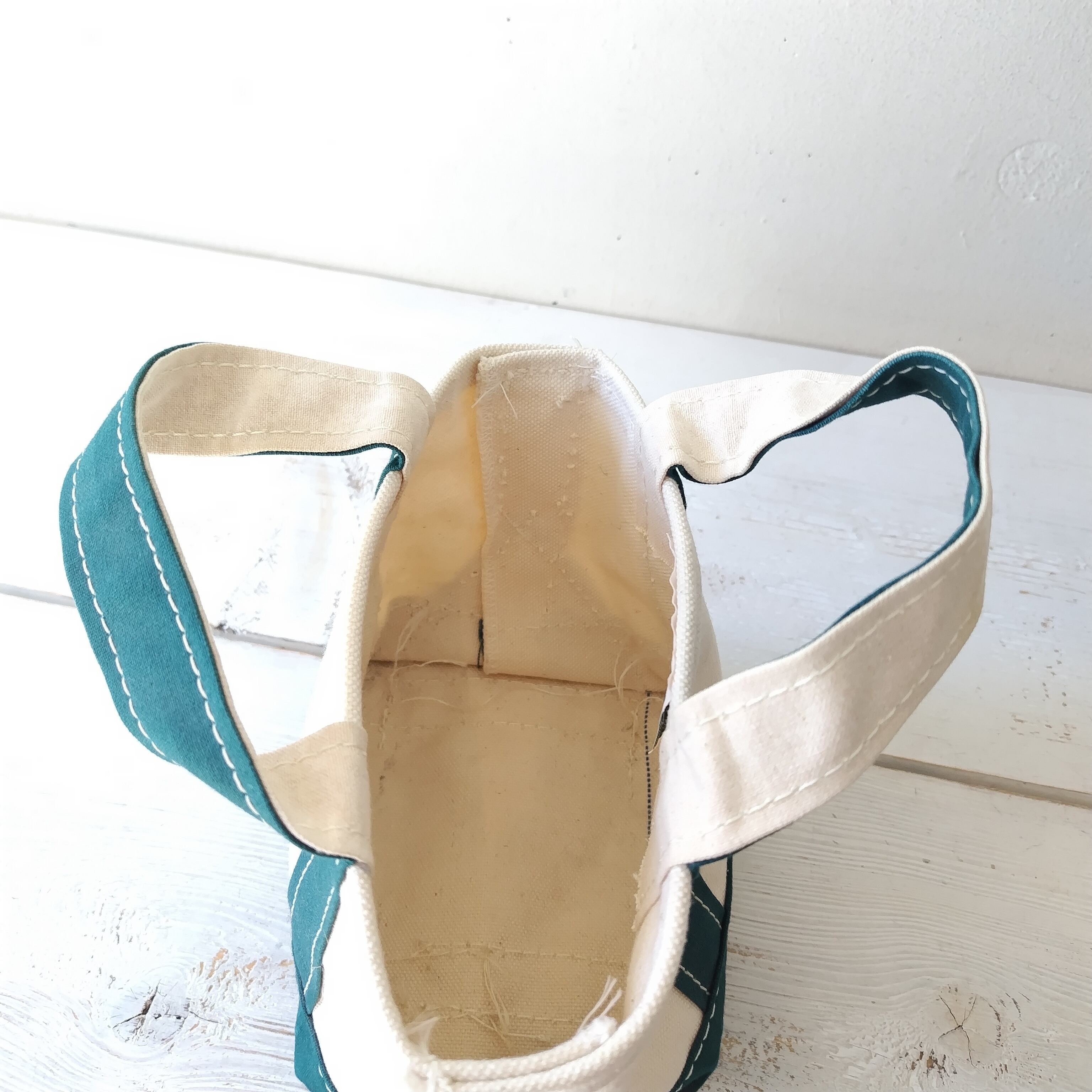 レア 80s〜90s L.L.Bean ミニトートバッグ グリーンハンドル レア 80s〜90s L.L.Bean ミニトートバッグ グリーンハンドル
