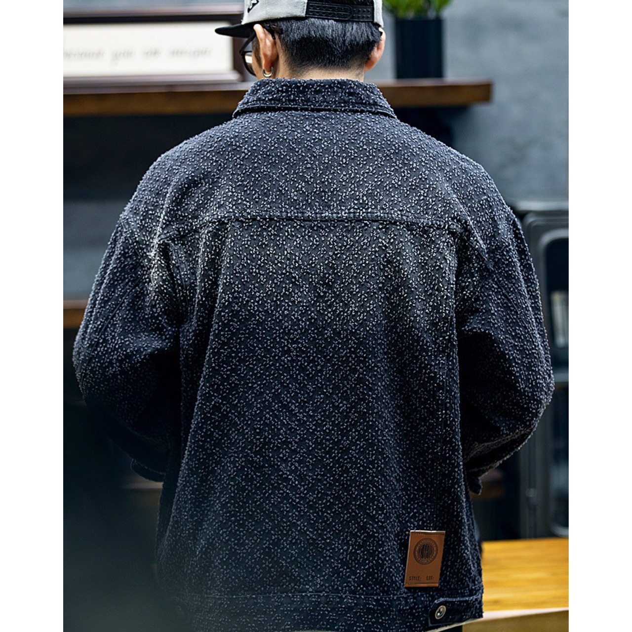 【Modern Work】立体ジャカード デニムジャケット　TB1985・画像10