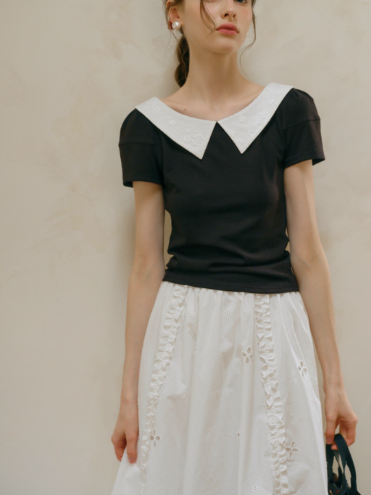Juliette Collar Top F0726