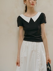 Juliette Collar Top F0726