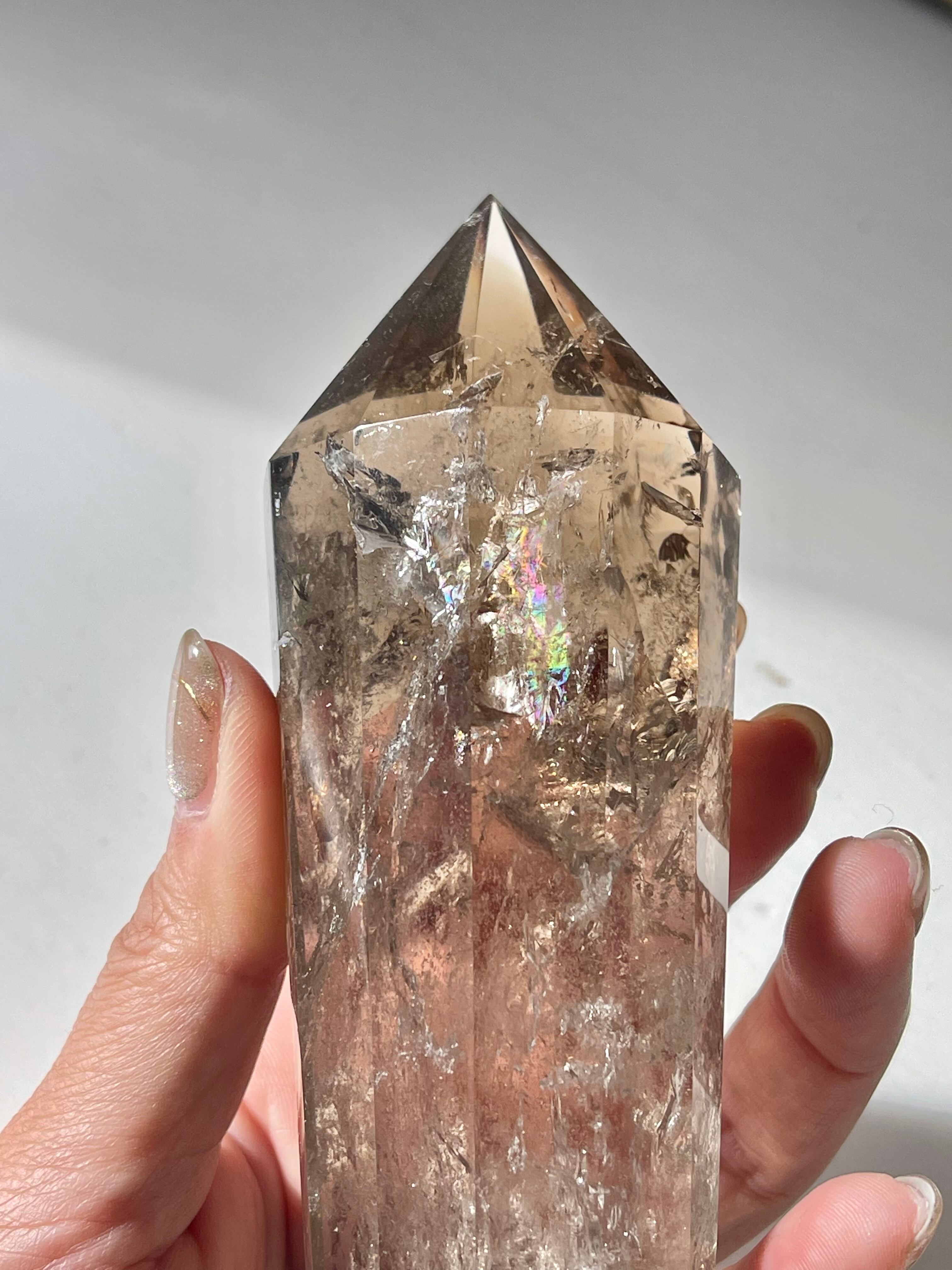 究極のヴォーゲルワンド(レインボースモーキークオーツ）