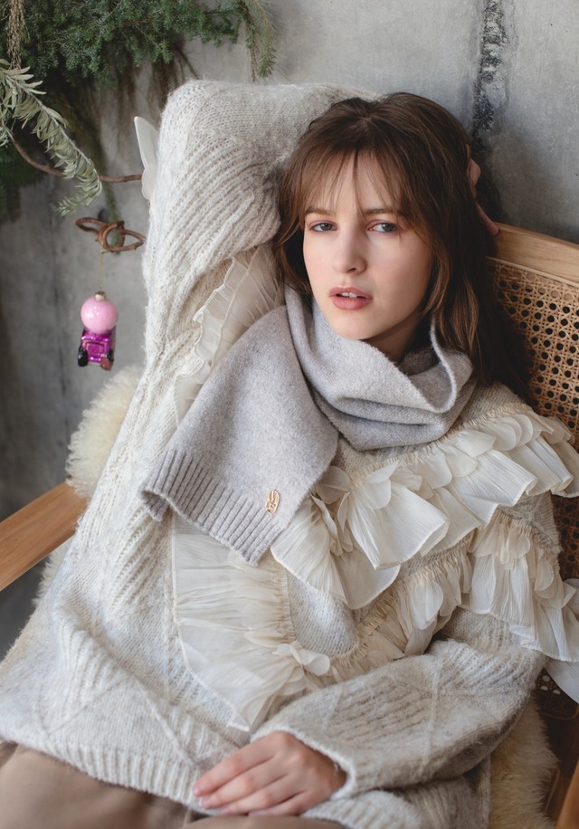 （Xmas gift）　ニット帽、ストール、手袋３点SET