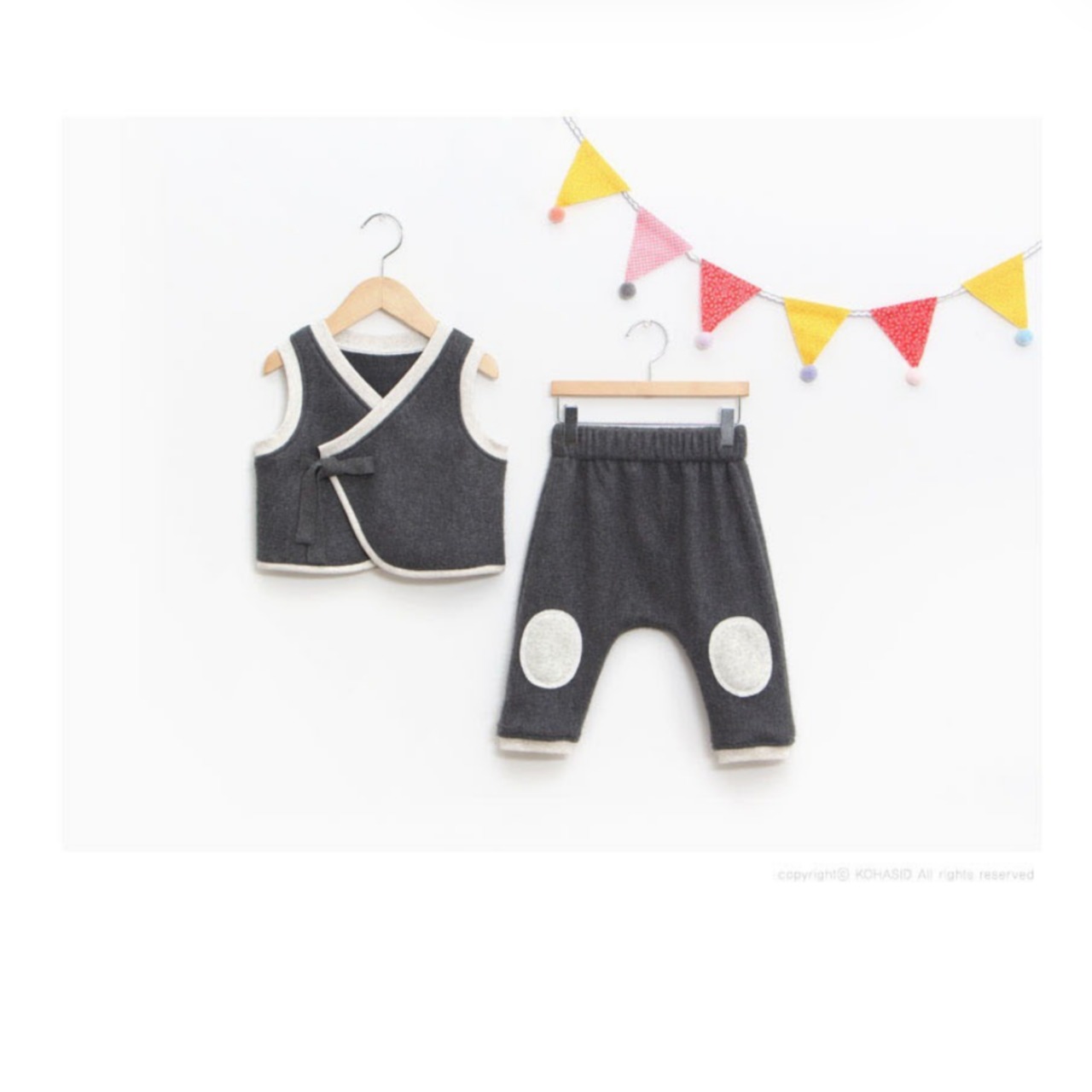 【予約】型紙のみ｜子ども用 上下セット（ベスト＋パンツ）｜サイズ90〜150｜商用利用OK