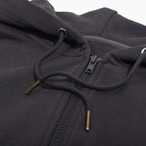 フードロゴ刺繍ジップアップパーカー