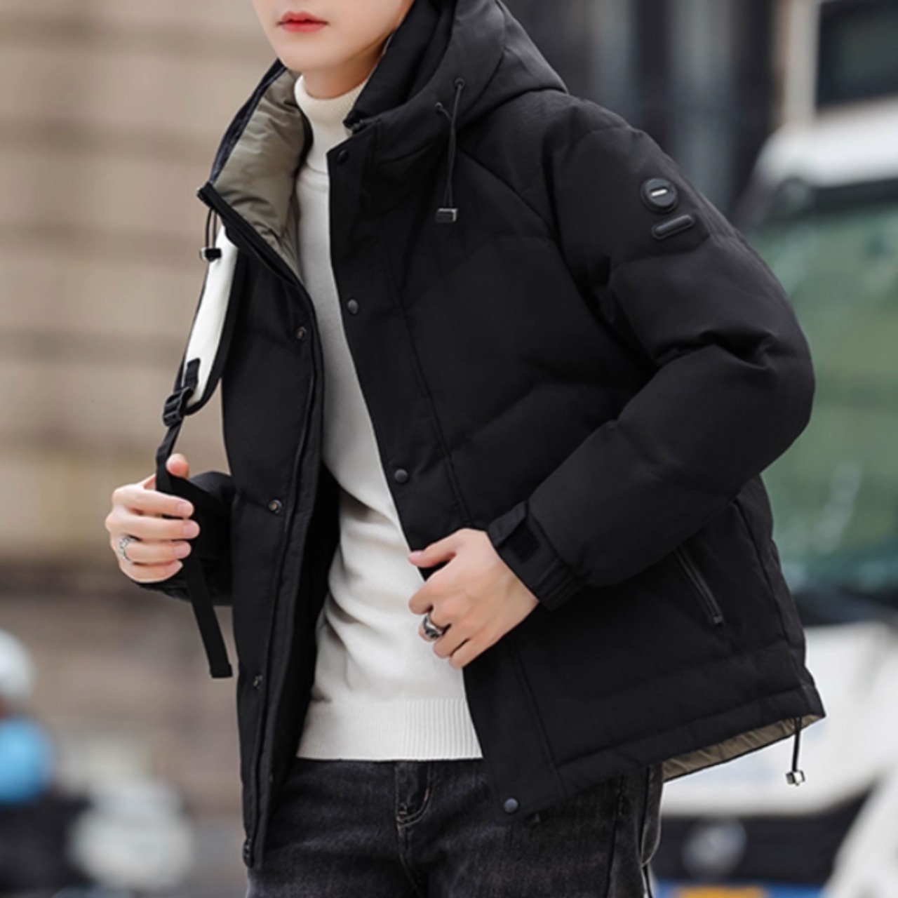 ジップポケット ダウンジャケット af0014