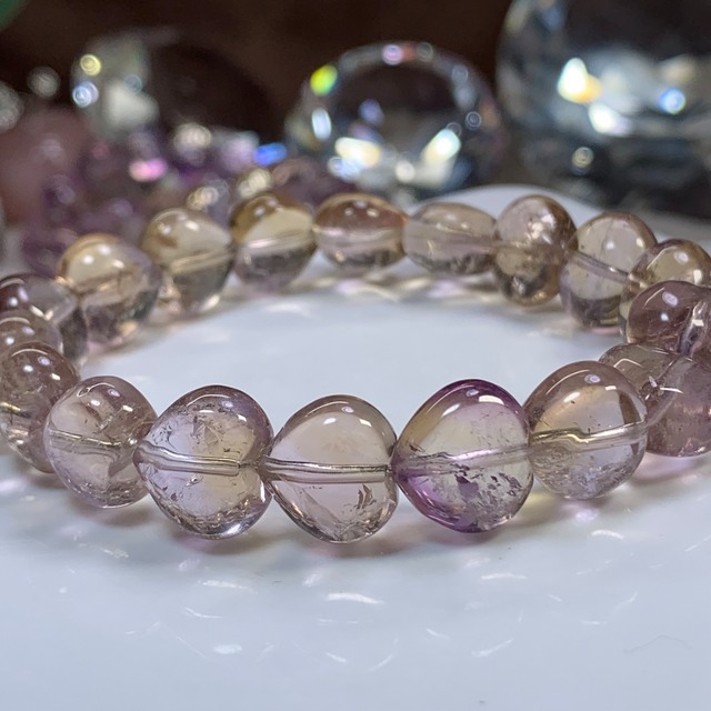 アメトリン☆アメトリンハート ブレスレット