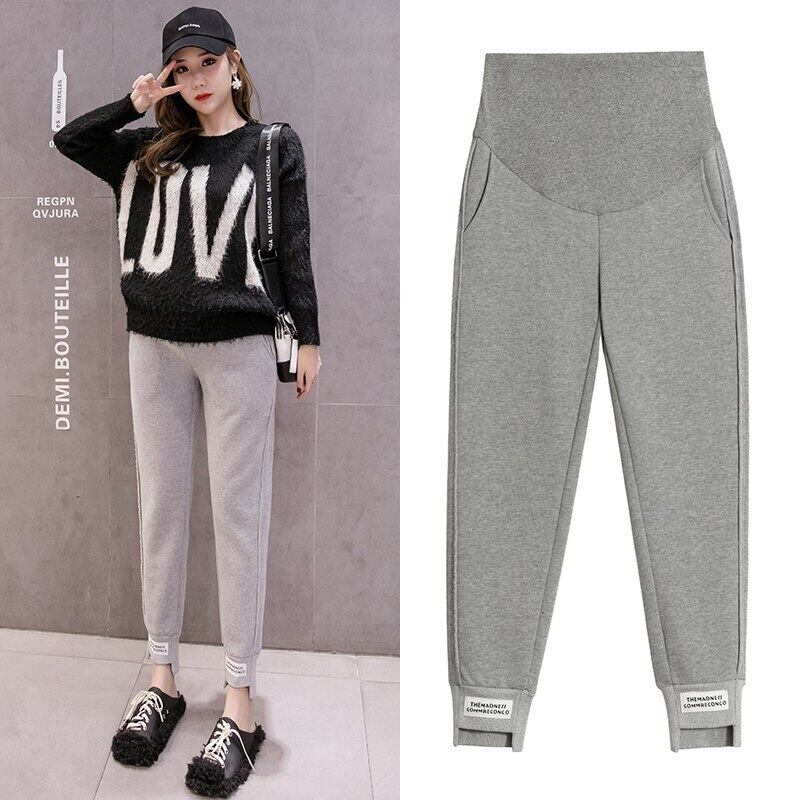 【新作】【送料無料】 807＃マタニティパンツコットン春秋ワイドレッグパンツゆったりとした快適なベリーサポートパンツ伸縮性ウエストマタニティ エラスティック スプリング 春物 オータム 秋物 ワイドパンツ AL expec369951067173