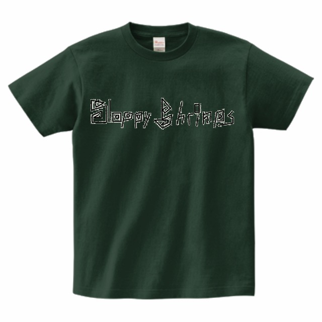 Sloppy Shrimps name T-shirts-フォレストグリーン-