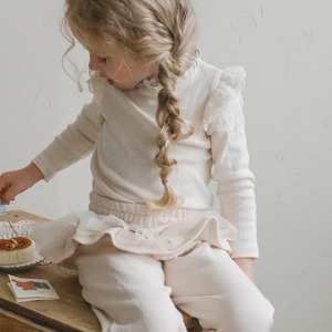 「予約販売」秋フリルデザインＴシャツ