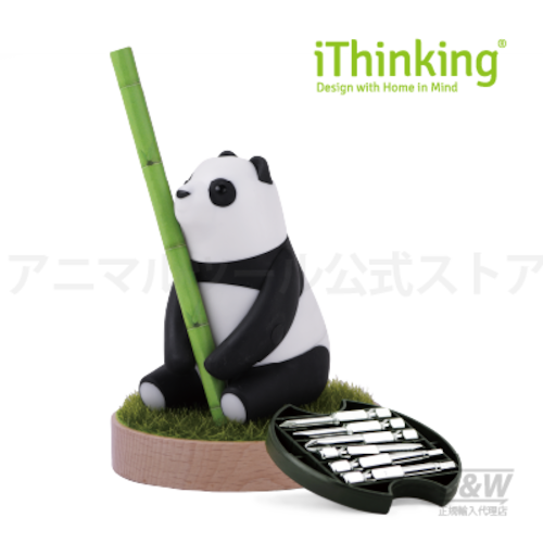 【 iThinking 】ラチェットドライバーセット　パンダ台座付(全12ビット)