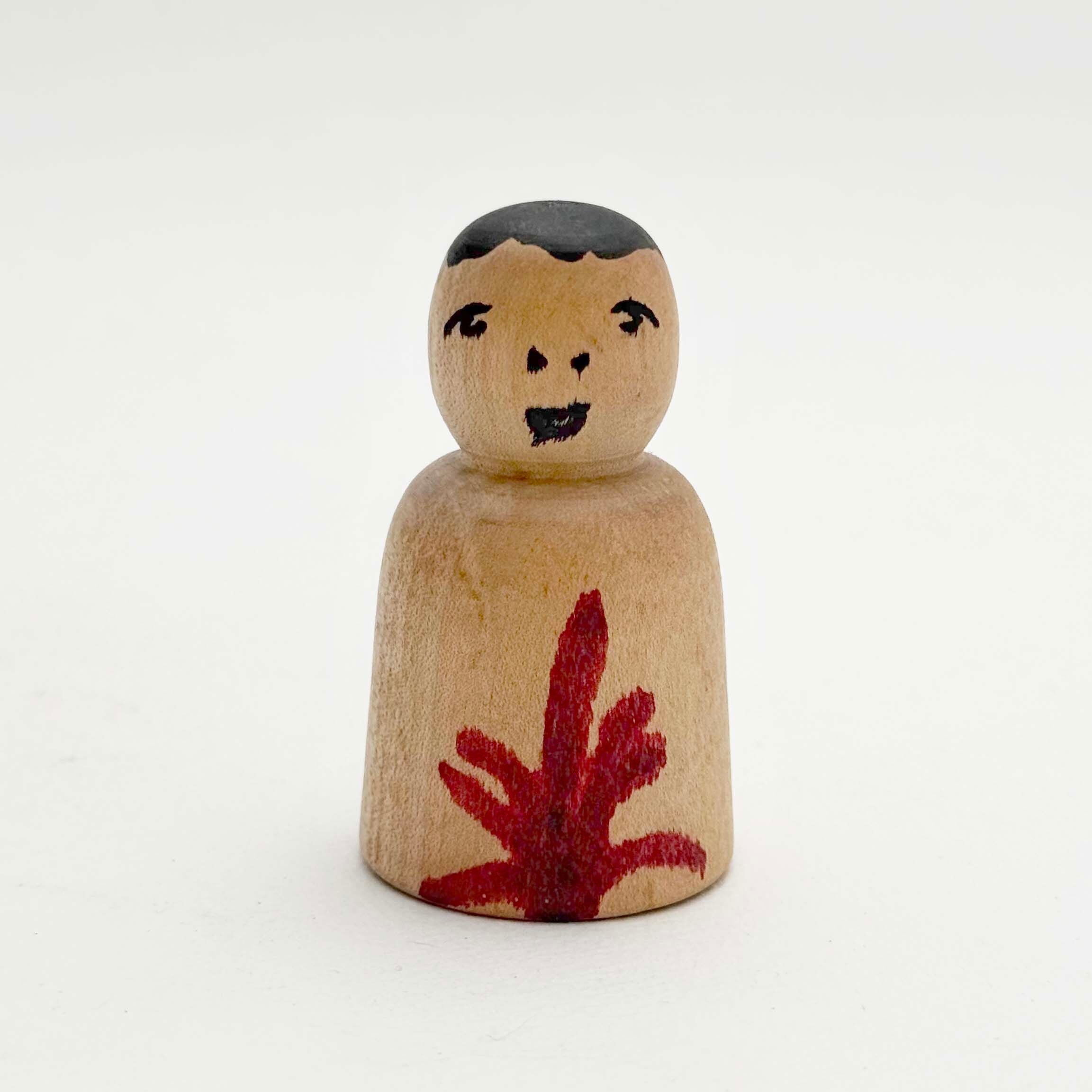 今晃工人 / 嶽時代 小寸こけし(鶏頭)