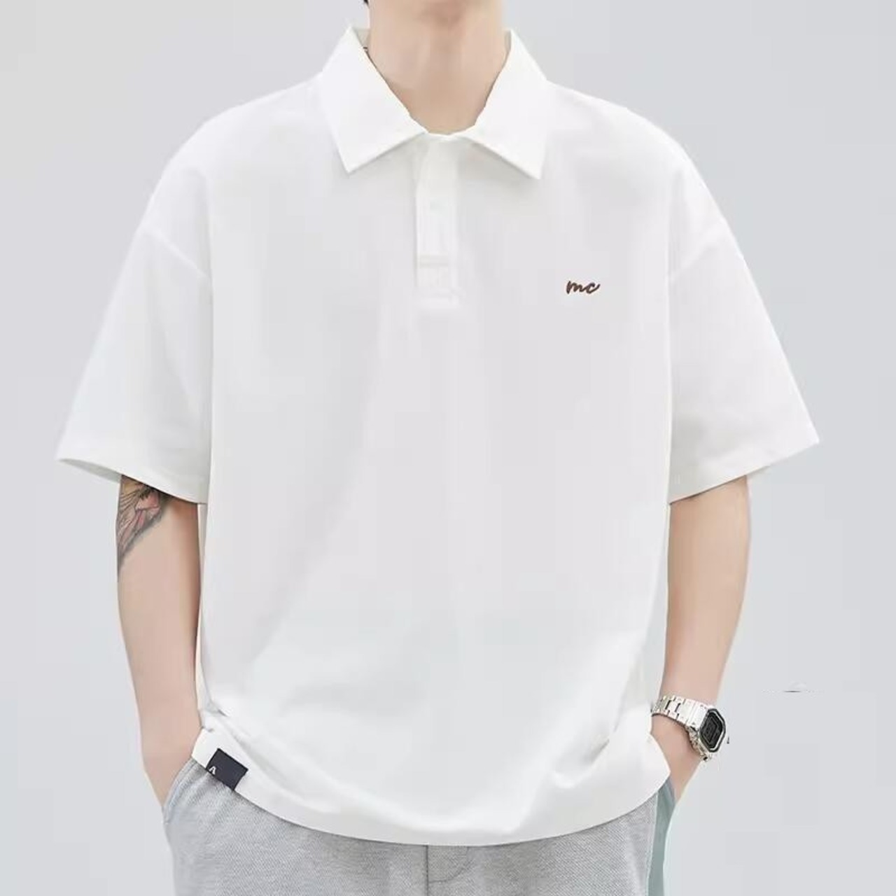 オーバーシルエットポロTシャツ　A4332