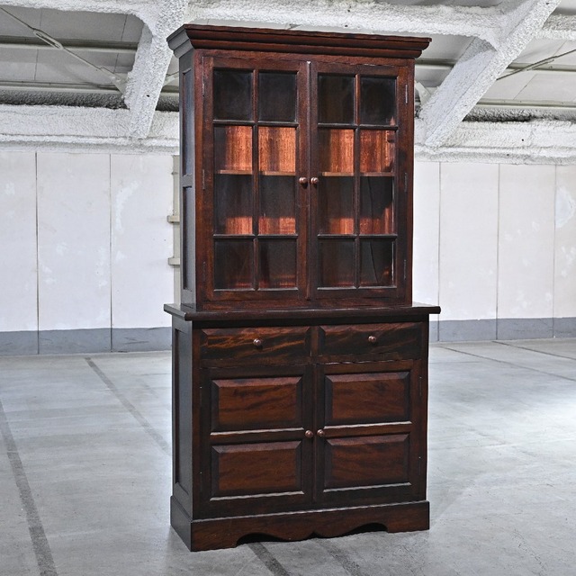 松本民芸家具 47万「A型」食器棚 ミズメザクラ無垢材 キャビネット カップボード 引き出し キッチン 収納 和モダン 古民家カフェ