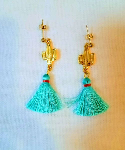 Cactus Tassel Earring 2022 Spring