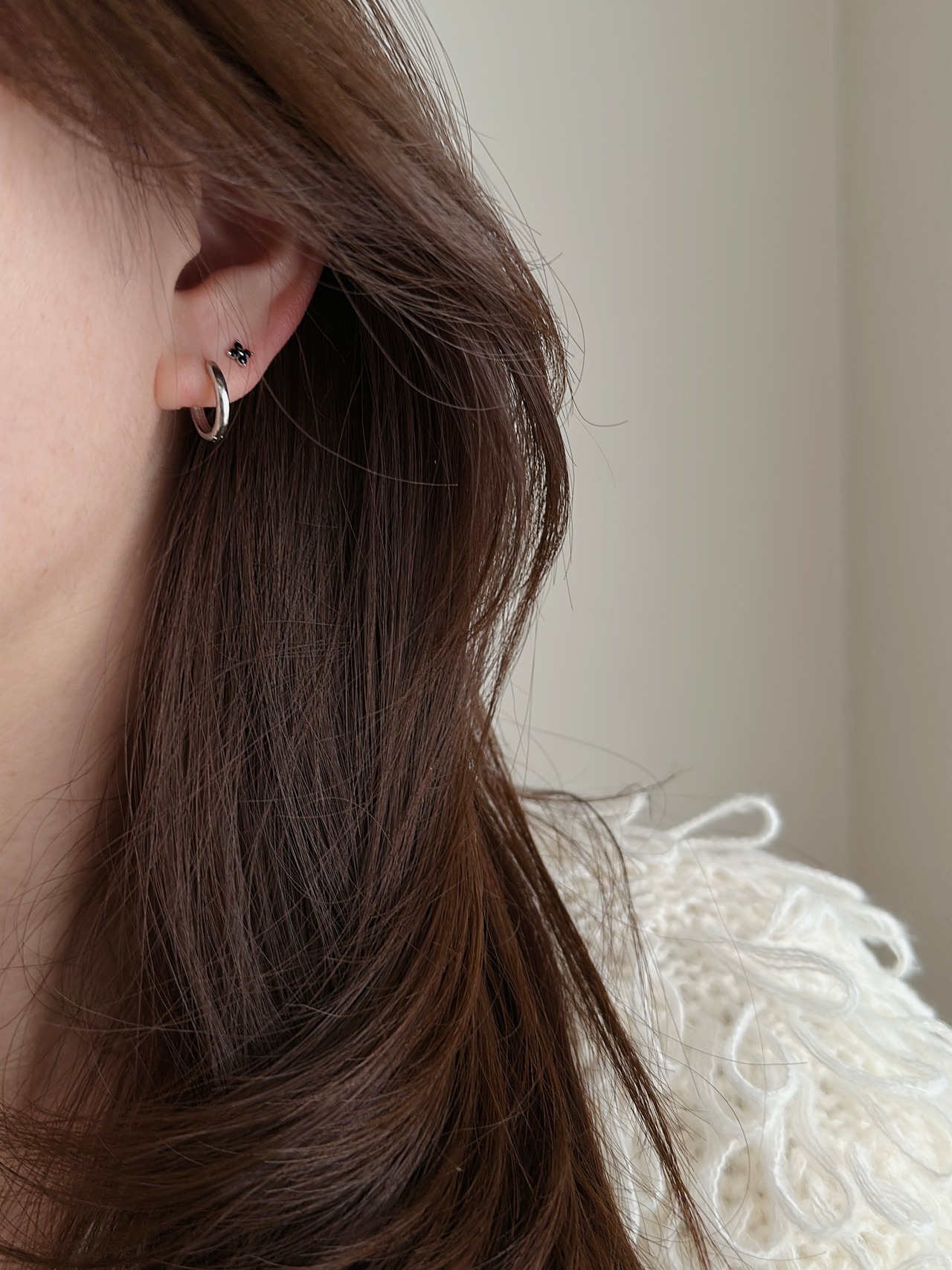 SS スタッドフラワーピアス